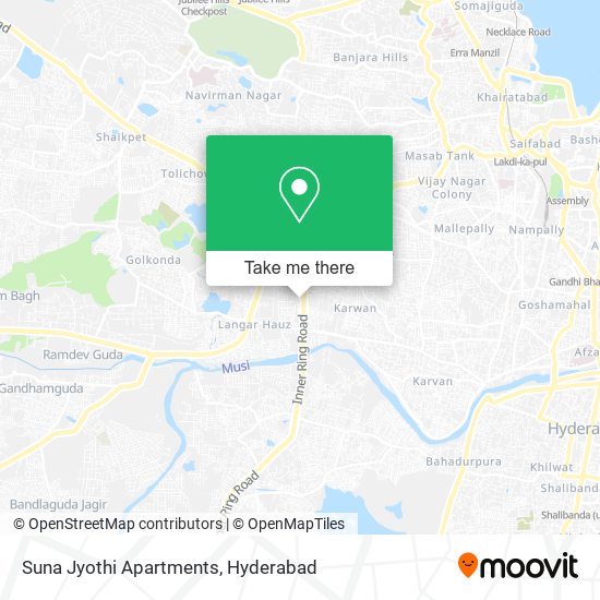 Suna Jyothi Apartments map