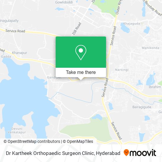 Dr Kartheek Orthopaedic Surgeon Clinic map