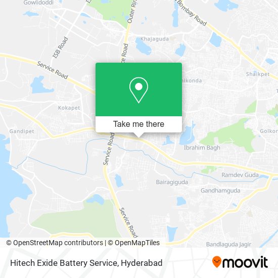 Hitech Exide Battery Service map