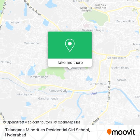 Telangana Minorities Residential Girl School map