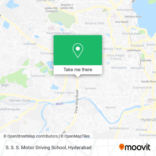S. S. S. Motor Driving School map