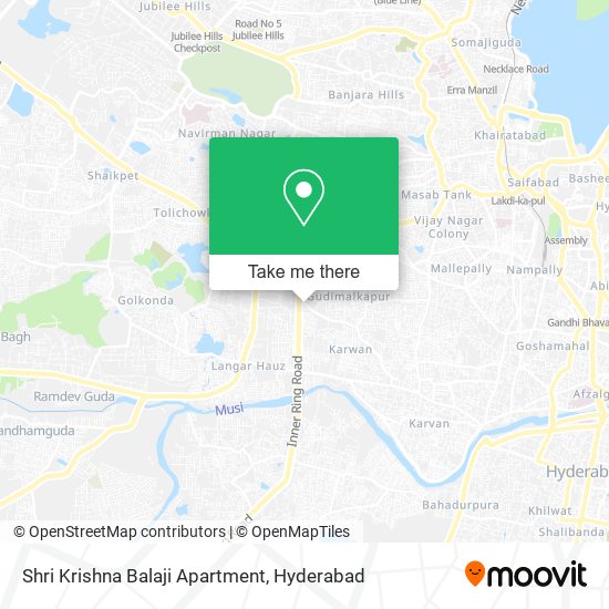 Shri Krishna Balaji Apartment map