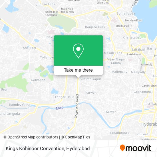Kings Kohinoor Convention map