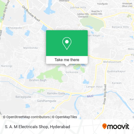 S. A. M Electricals Shop map