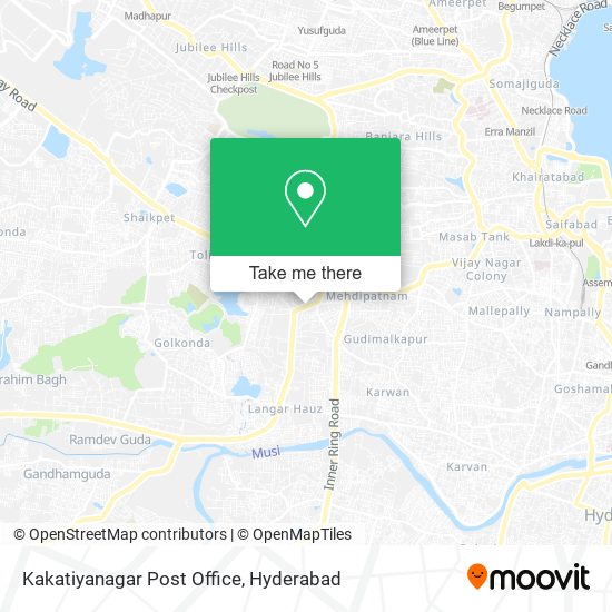 Kakatiyanagar Post Office map