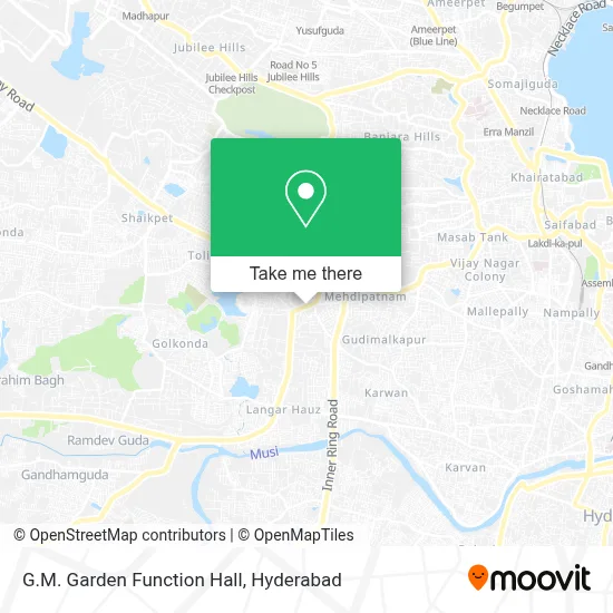 G.M. Garden Function Hall map