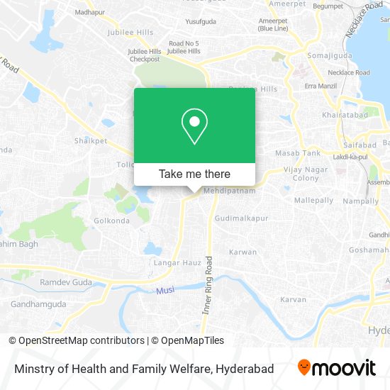 Minstry of Health and Family Welfare map