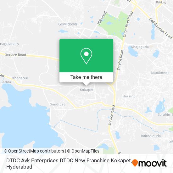 DTDC Avk Enterprises DTDC New Franchise Kokapet map