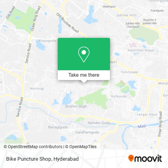 Bike Puncture Shop map