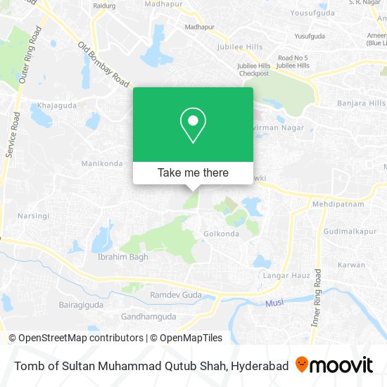 Tomb of Sultan Muhammad Qutub Shah map