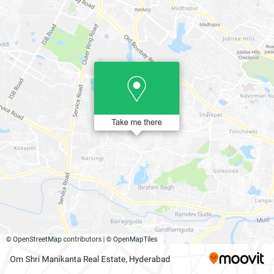 Om Shri Manikanta Real Estate map