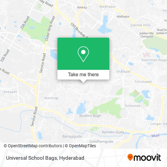 Universal School Bags map