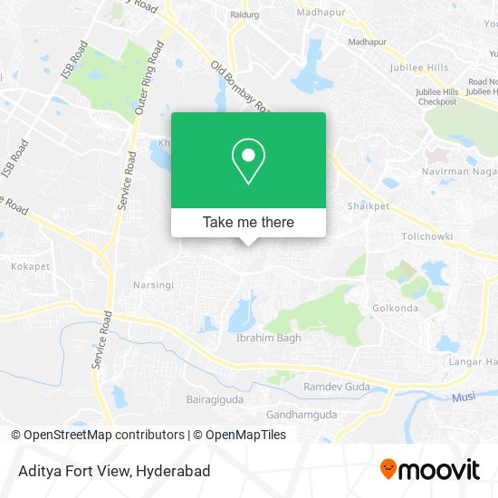 Aditya Fort View map