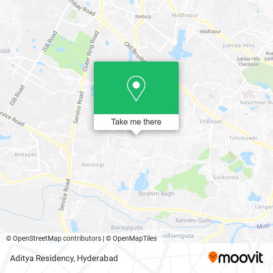 Aditya Residency map