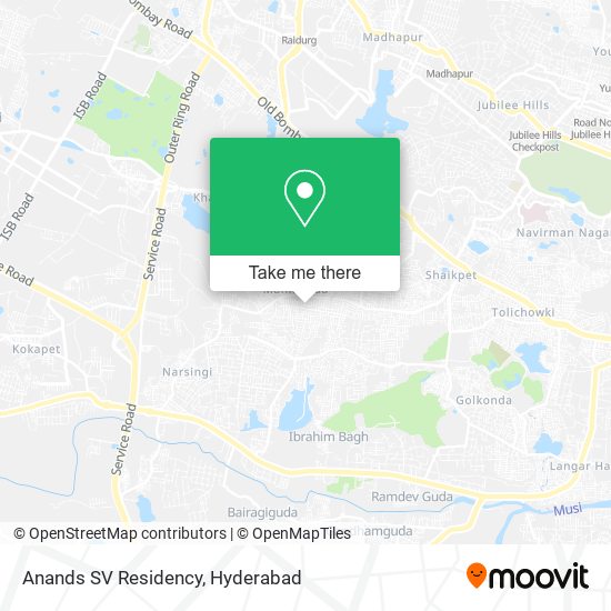 Anands SV Residency map