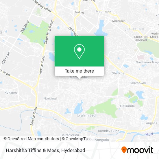 Harshitha Tiffins & Mess map