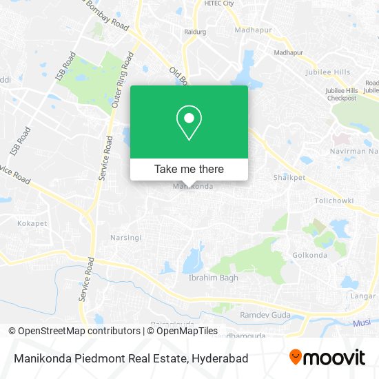 Manikonda Piedmont Real Estate map