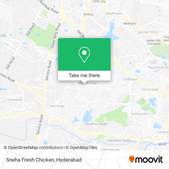 Sneha Fresh Chicken map