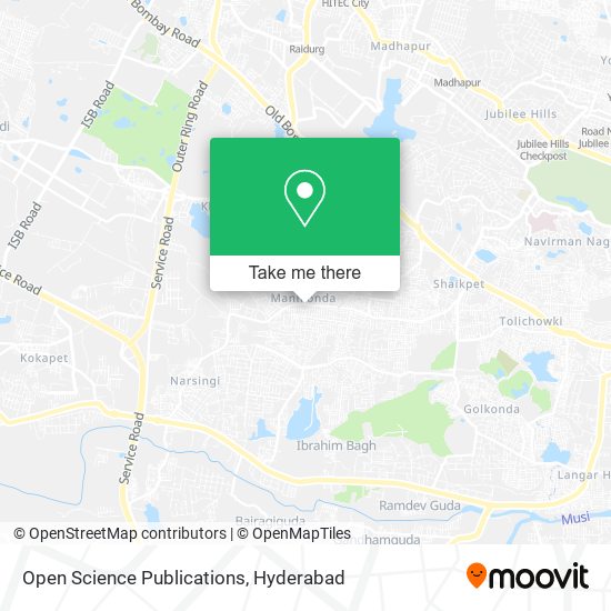 Open Science Publications map