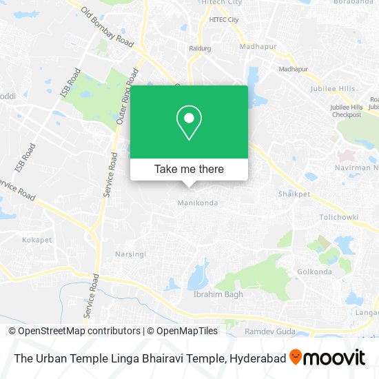 The Urban Temple Linga Bhairavi Temple map