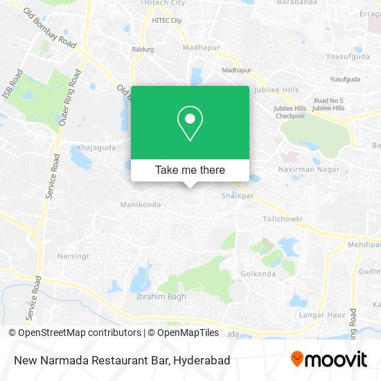 New Narmada Restaurant Bar map