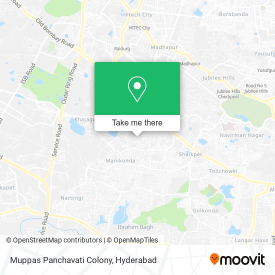 Muppas Panchavati Colony map