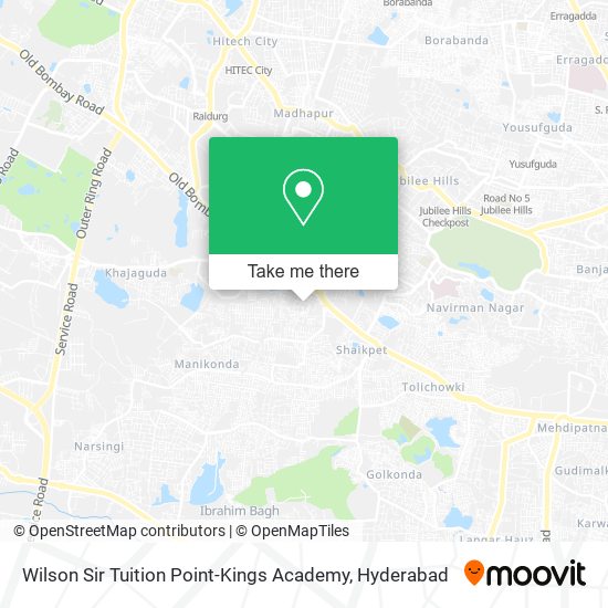 Wilson Sir Tuition Point-Kings Academy map