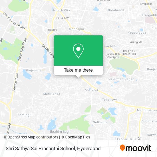 Shri Sathya Sai Prasanthi School map