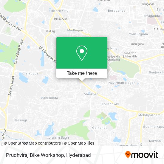 Prudhviraj Bike Workshop map