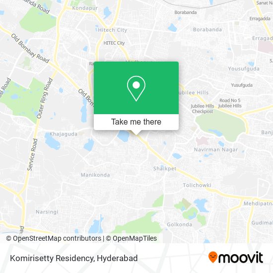 Komirisetty Residency map