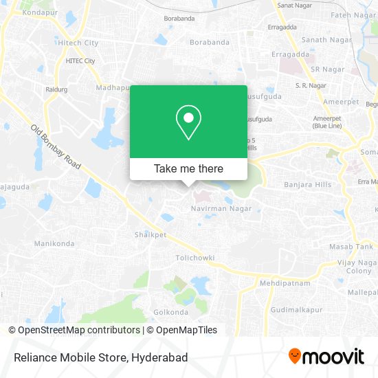 Reliance Mobile Store map