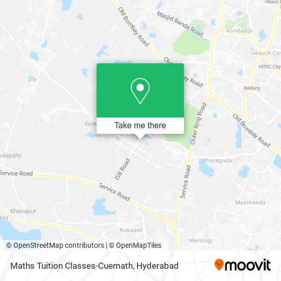 Maths Tuition Classes-Cuemath map