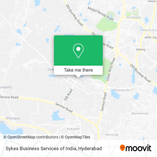 Sykes Business Services of India map