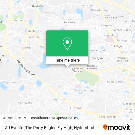 AJ Events. The Party Eagles Fly High map