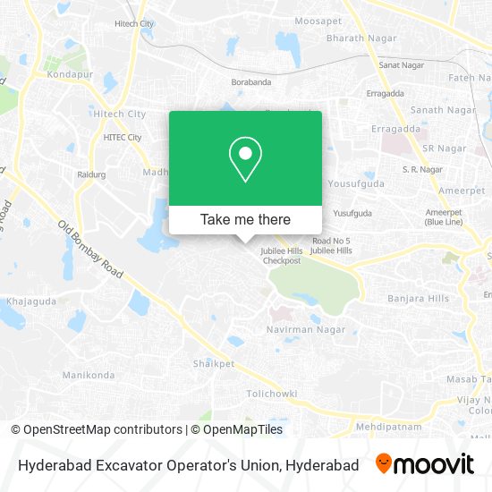 Hyderabad Excavator Operator's Union map