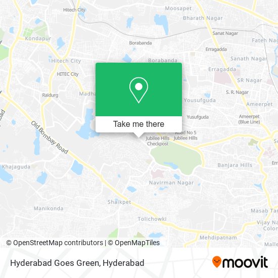 Hyderabad Goes Green map