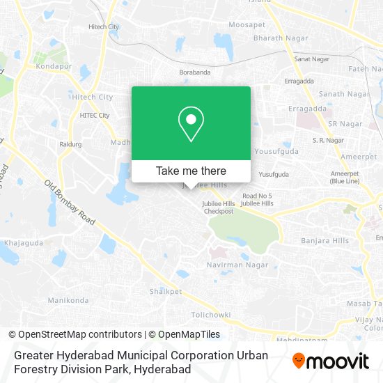 Greater Hyderabad Municipal Corporation Urban Forestry Division Park map