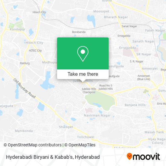 Hyderabadi Biryani & Kabab's map