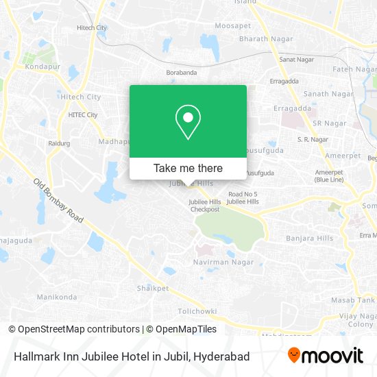 Hallmark Inn Jubilee Hotel in Jubil map