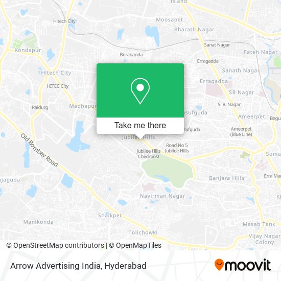 Arrow Advertising India map