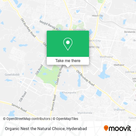 Organic Nest the Natural Choice map