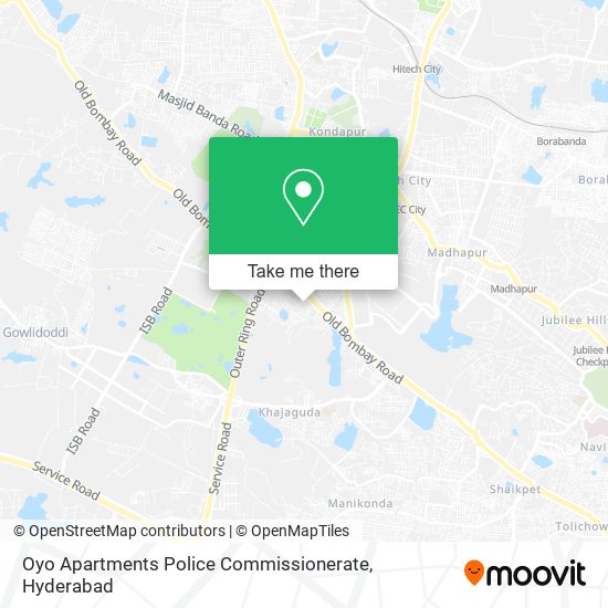 Oyo Apartments Police Commissionerate map