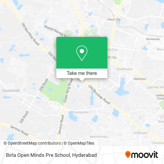 Birla Open Minds Pre School map