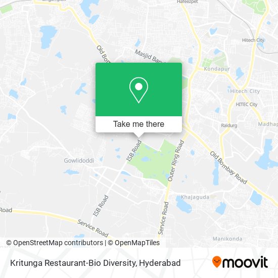 Kritunga Restaurant-Bio Diversity map