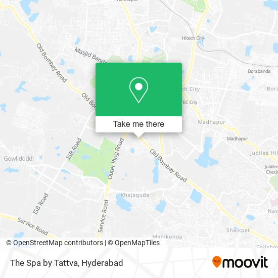 The Spa by Tattva map