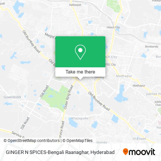 GINGER N SPICES-Bengali Raanaghar map