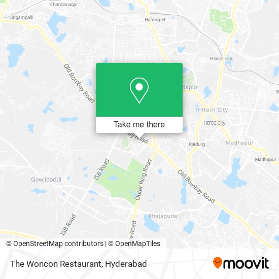 The Woncon Restaurant map