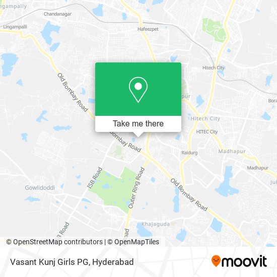 Vasant Kunj Girls PG map