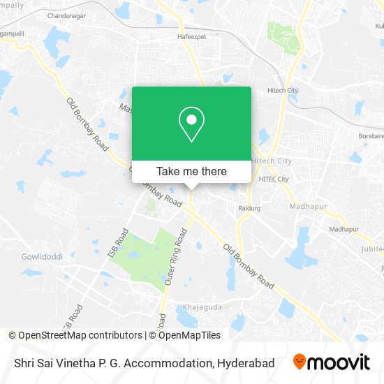 Shri Sai Vinetha P. G. Accommodation map