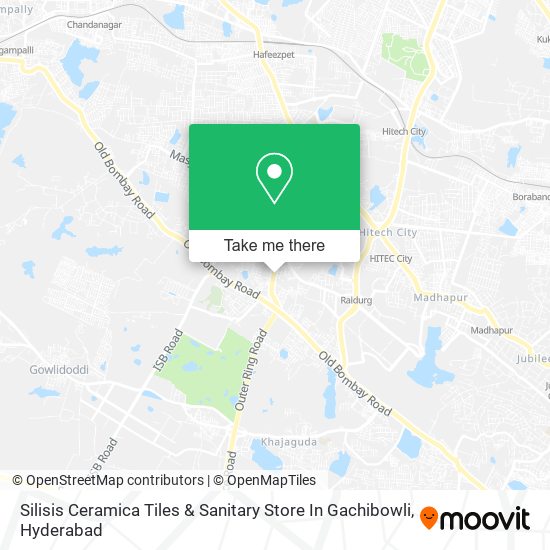 Silisis Ceramica Tiles & Sanitary Store In Gachibowli map